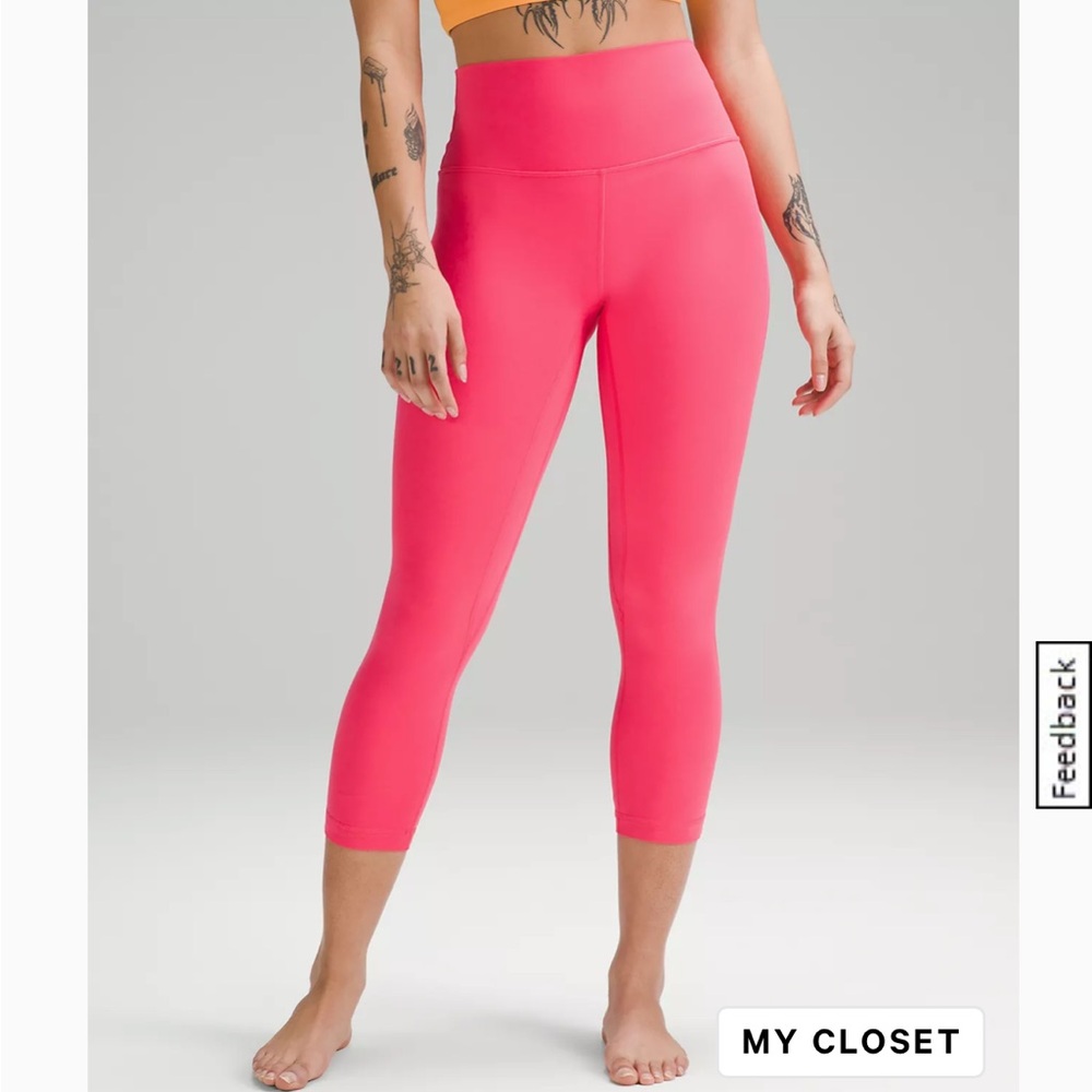 Lululemon set. Bubblegum pink. Pants are size 2 top is size 4.